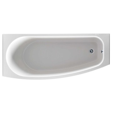 Compact 1700 x 700 Curved Space Saver Bath Inc Bath Screen and Front Panel