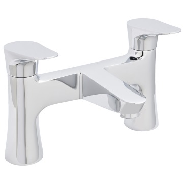 Arish Chrome Deck Mounted Bath Filler