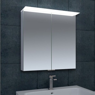 Rosie 600mm x 700mm LED Mirrored Double Door Cabinet with Shaver Socket