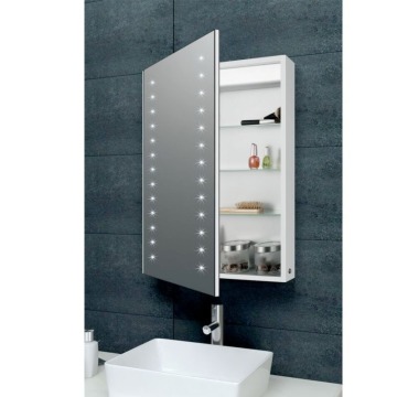 Angie LED Aluminium Mirrored Wall Cabinet