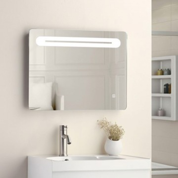 Stacey 650x500 LED Mirror with De-Mist, Shaving Socket and Touch Sensitive