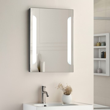 Lola 500x700 LED Mirror with De-Mist, Shaving Socket and Touch Sensitive.