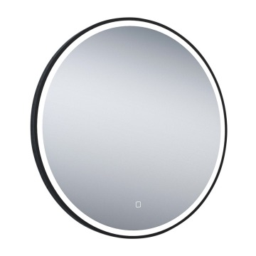 Avery Round 700mm LED Mirror – Black
