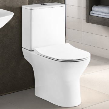 Freeda Rimless Compact Close Coupled Toilet Inc Soft Close Seat