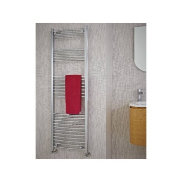 Gina Curved 1800 x 600 Chrome Stainless Steel Towel Rail