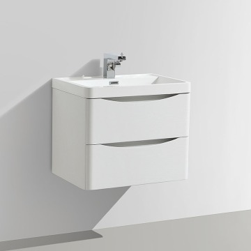 Motiv 600 White Gloss Wall Mounted Vanity Unit