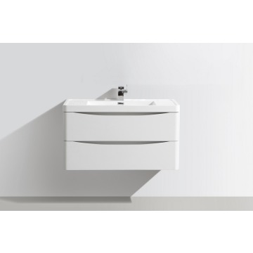 Motiv 900mm Wall Mounted Gloss White Vanity Unit