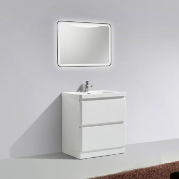 Zenit 900mm Gloss White Floor Standing Basin Vanity Unit