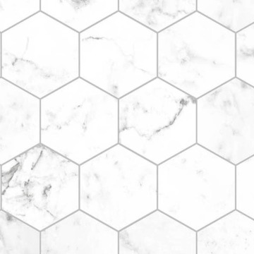 Bushboard Nuance Bathroom Wall Panel - Hexagon Marble